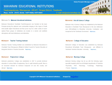 Tablet Screenshot of maharanicolleges.org